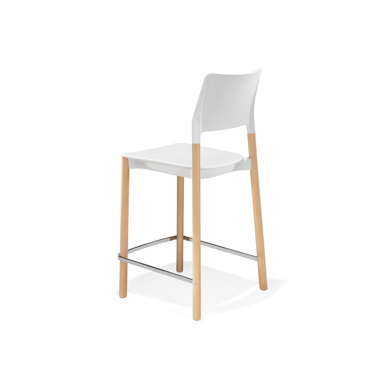 Display product Arn stool on 4 wooden legs from manufacturer Kusch+Co
