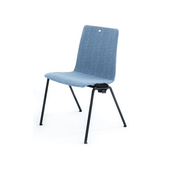beWise chair on four metal legs, fully upholstered
