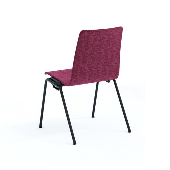 beWise chair on four metal legs, fully upholstered