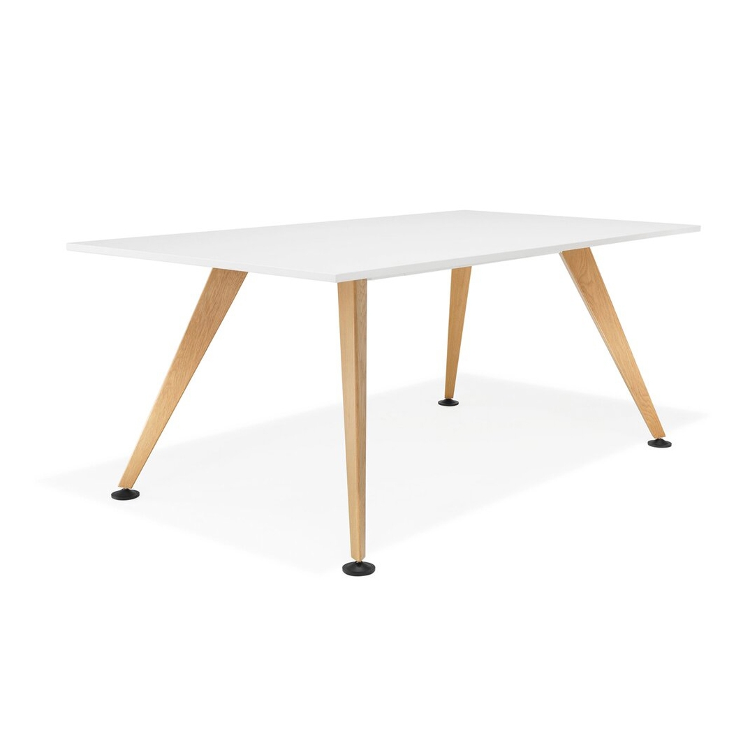 Comta Tisch rechteckig mit Holzfüßen