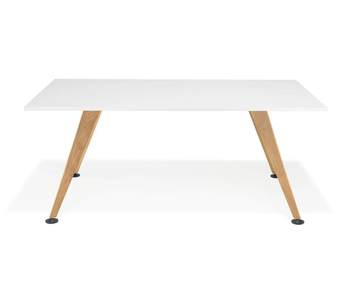 Kusch+Co - Comta rectangular table with wooden legs