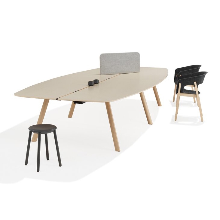 Creva Table forme de cogue, sans ou avec joint plateau