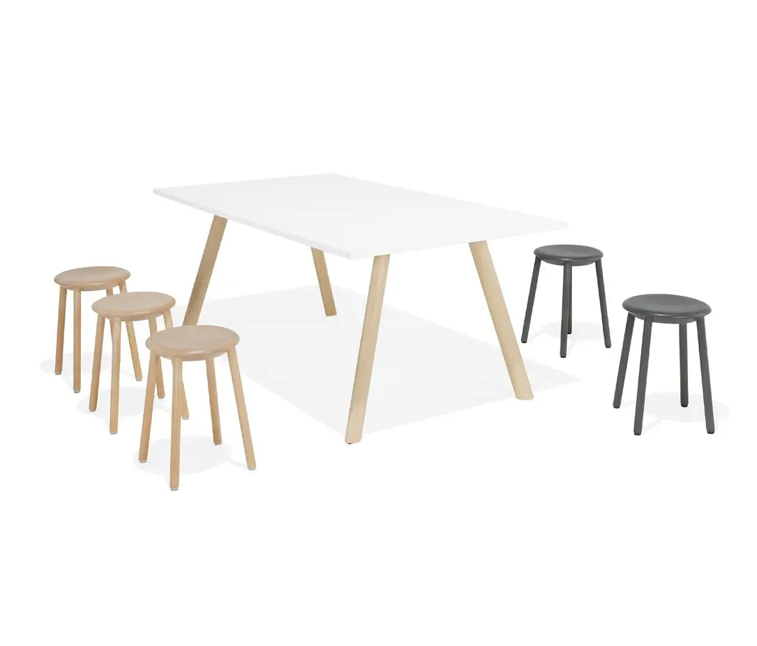 Kusch+Co - Creva Table carrée/rectangulaire, sans ou avec joint plateau