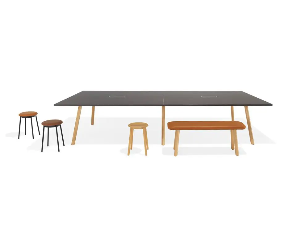 Kusch+Co - Creva square/rectangular table, without or with top joint