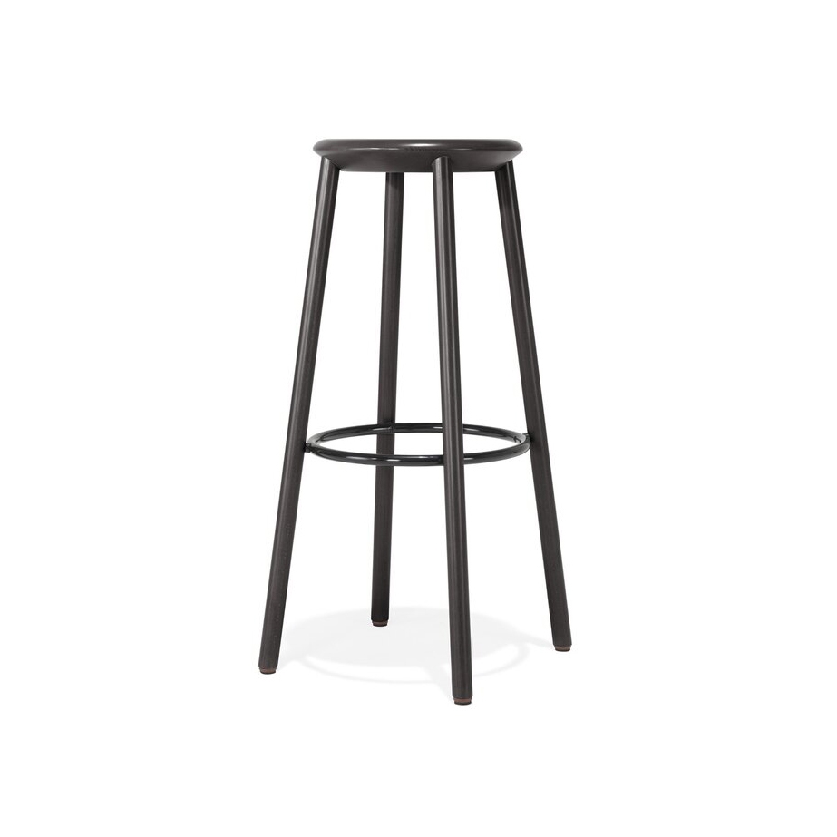 Creva Stool on 4 wooden legs