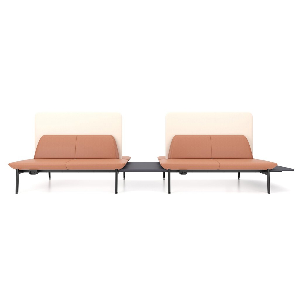 Display product Genaya double-sided sofa with panel, freestanding or for integration from manufacturer Kusch+Co