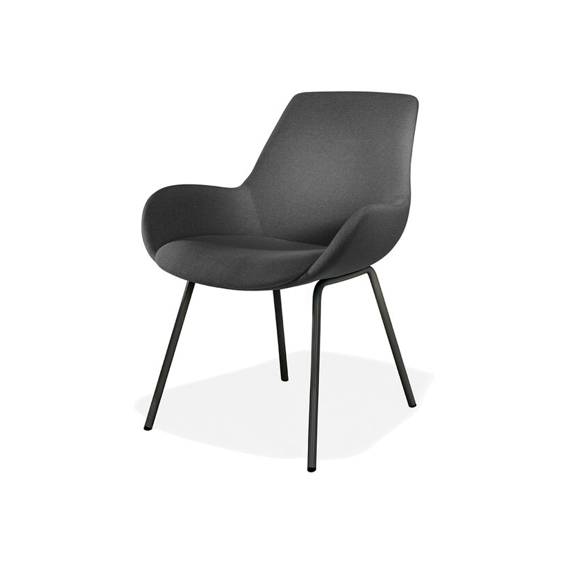 Lupino armchair metal four-legged frame