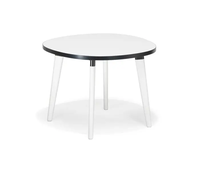Kusch+Co - san_siro pebble-shaped/round occasional table with wooden frame