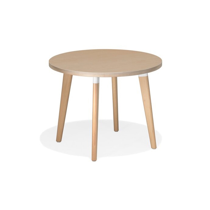 san_siro pebble-shaped/round occasional table with wooden frame