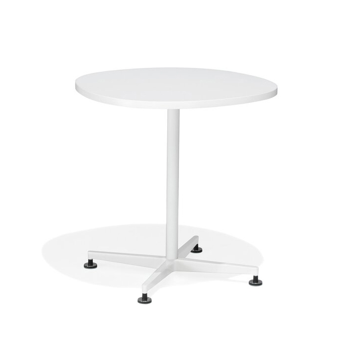 san_siro pebble-shaped/round table with metal frame