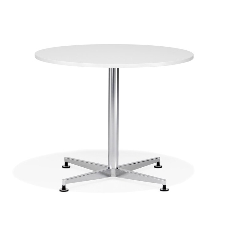 Afficher le produit san_siro table forme galet/ronde avec piétement en acier du fabricant Kusch+Co