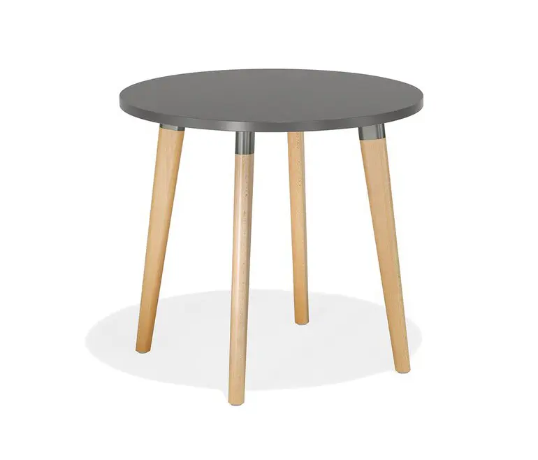 Kusch+Co - san_siro pebble-shaped/round table with wooden frame