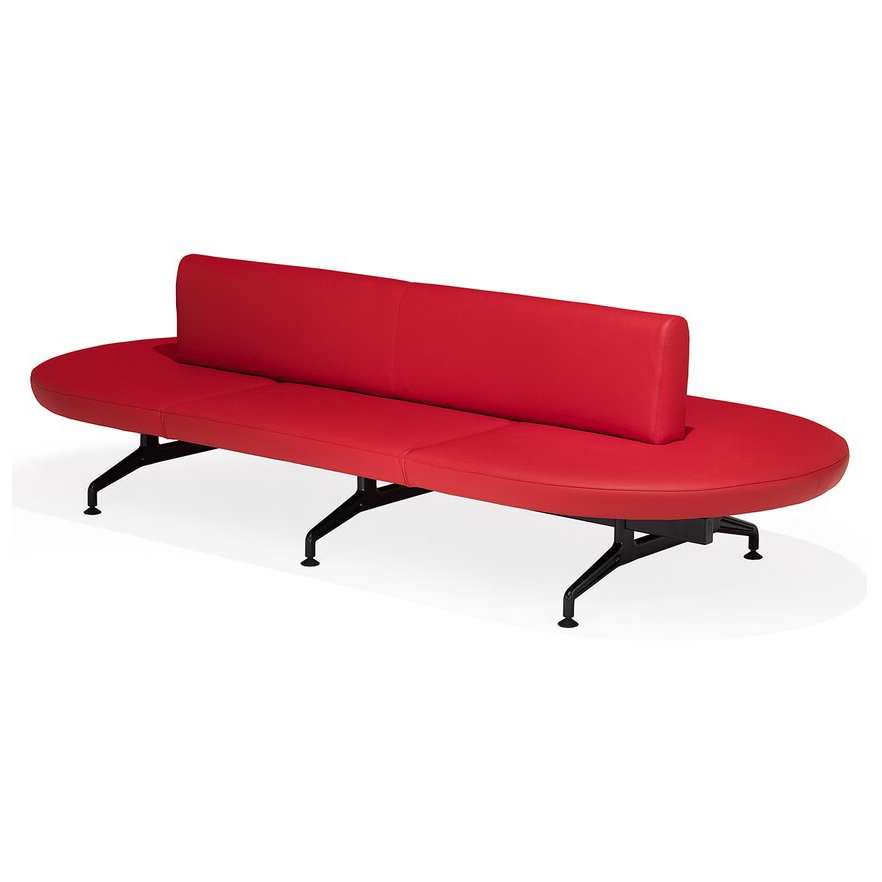 Terminal banquette avec dossier central