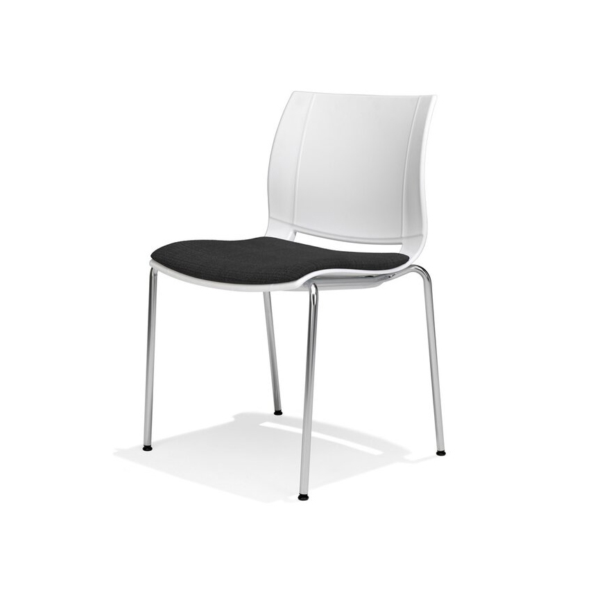 Mostrar el producto uni_verso chair on 4 metal legs, plastic seat shell del fabricante Kusch+Co