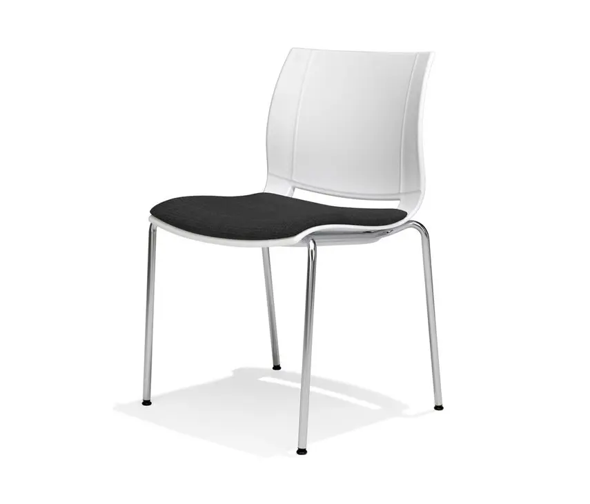Kusch+Co - uni_verso chair on 4 metal legs, plastic seat shell
