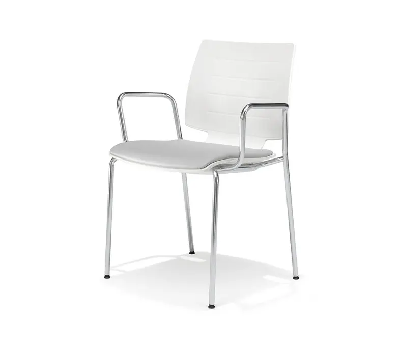 Kusch+Co - uni_verso chair on 4 metal legs, plywood seat shell