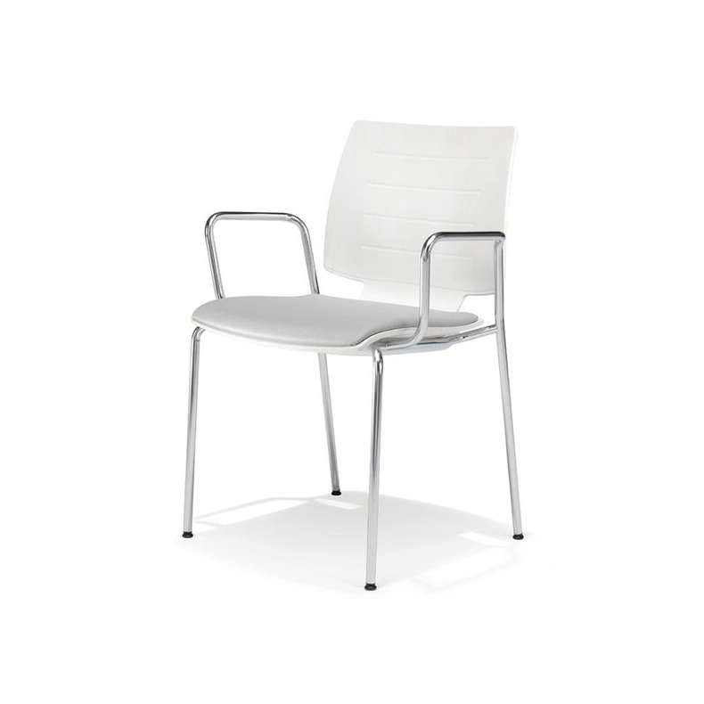 uni_verso chair on 4 metal legs, plywood seat shell