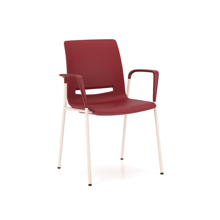 V-Care chair on 4 metal legs