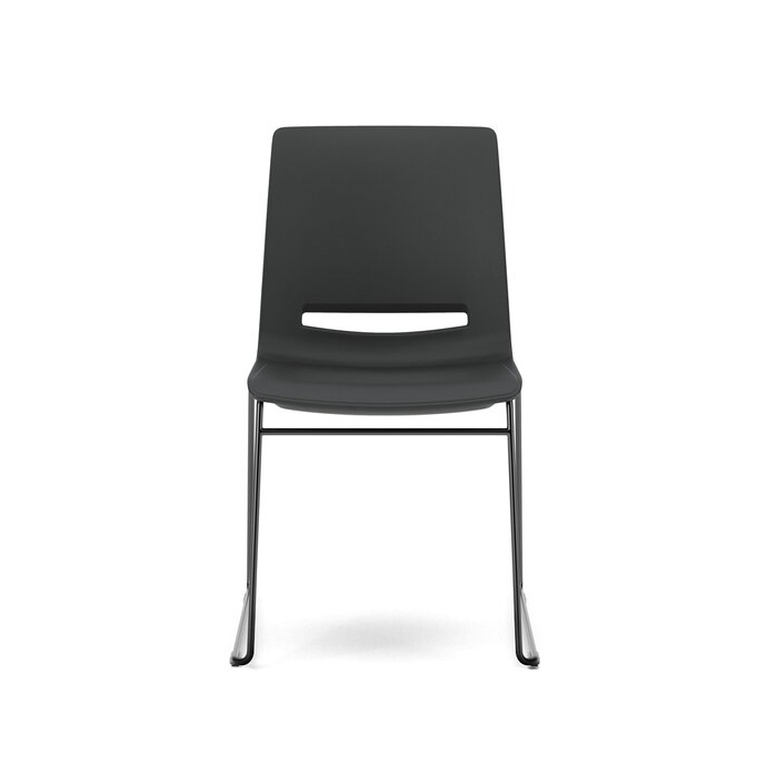 Display product V-Care chair on sled metal frame from manufacturer Kusch+Co