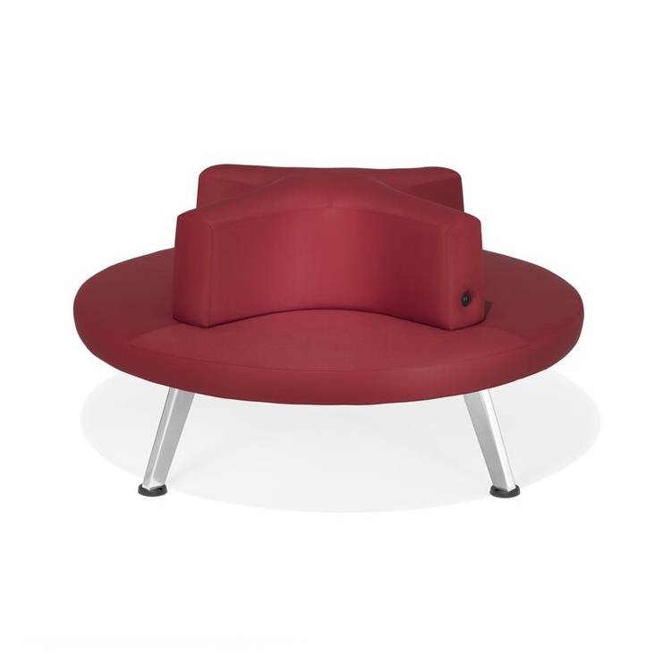 V-Travel bench with central back