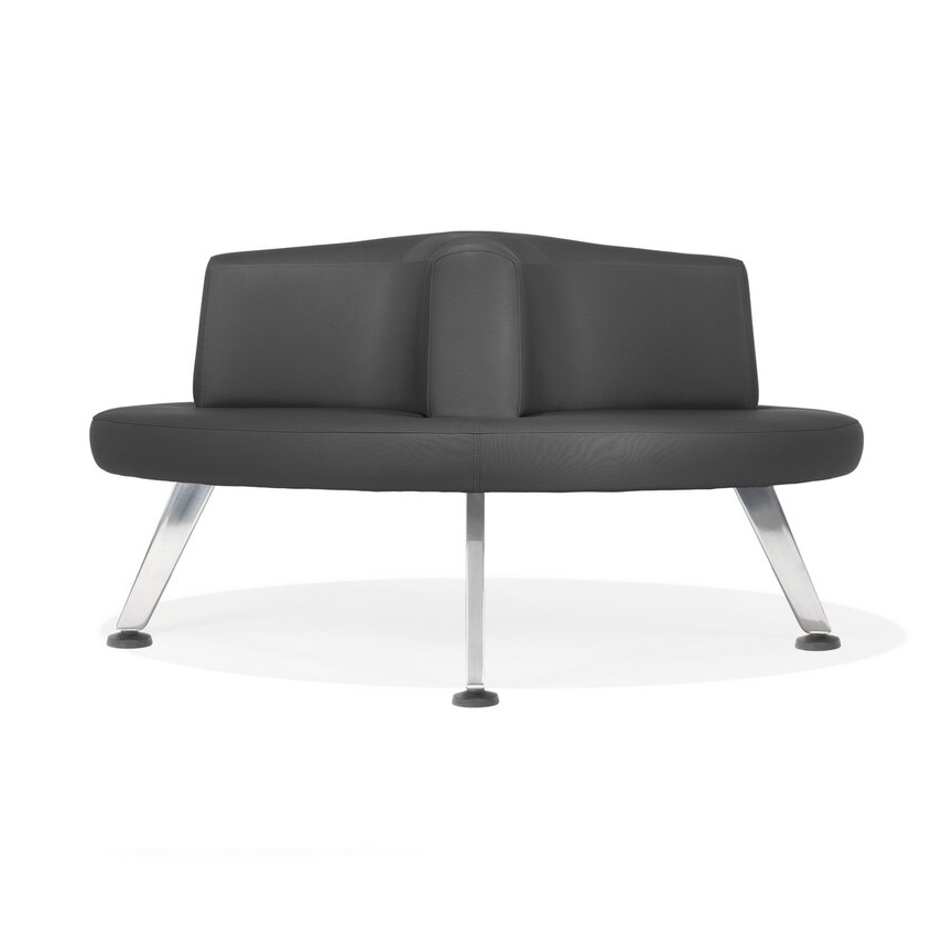 V-Travel bench with central back