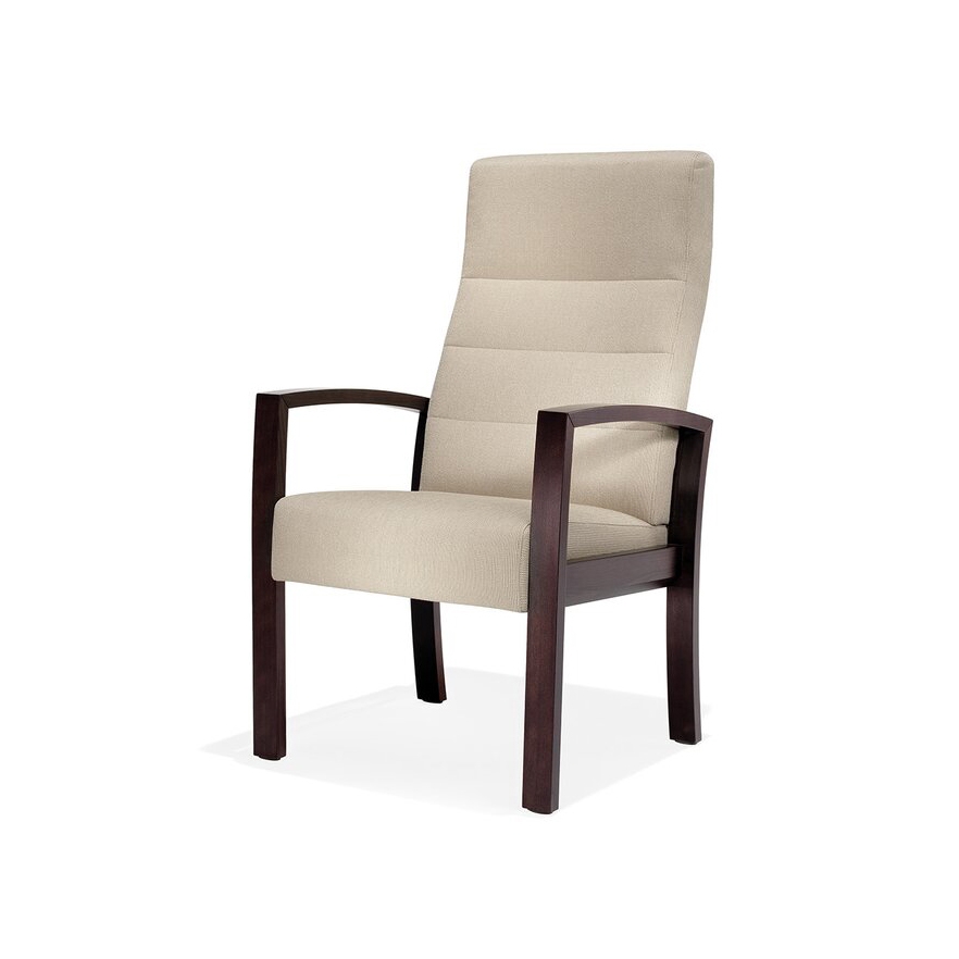 Vega armchair on wooden frame