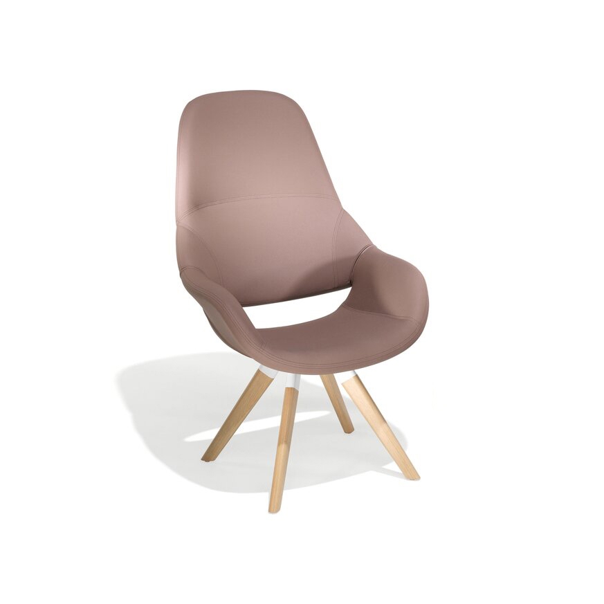 Mostra il prodotto Volpe stool/armchair on 4 wooden legs del produttore Kusch+Co