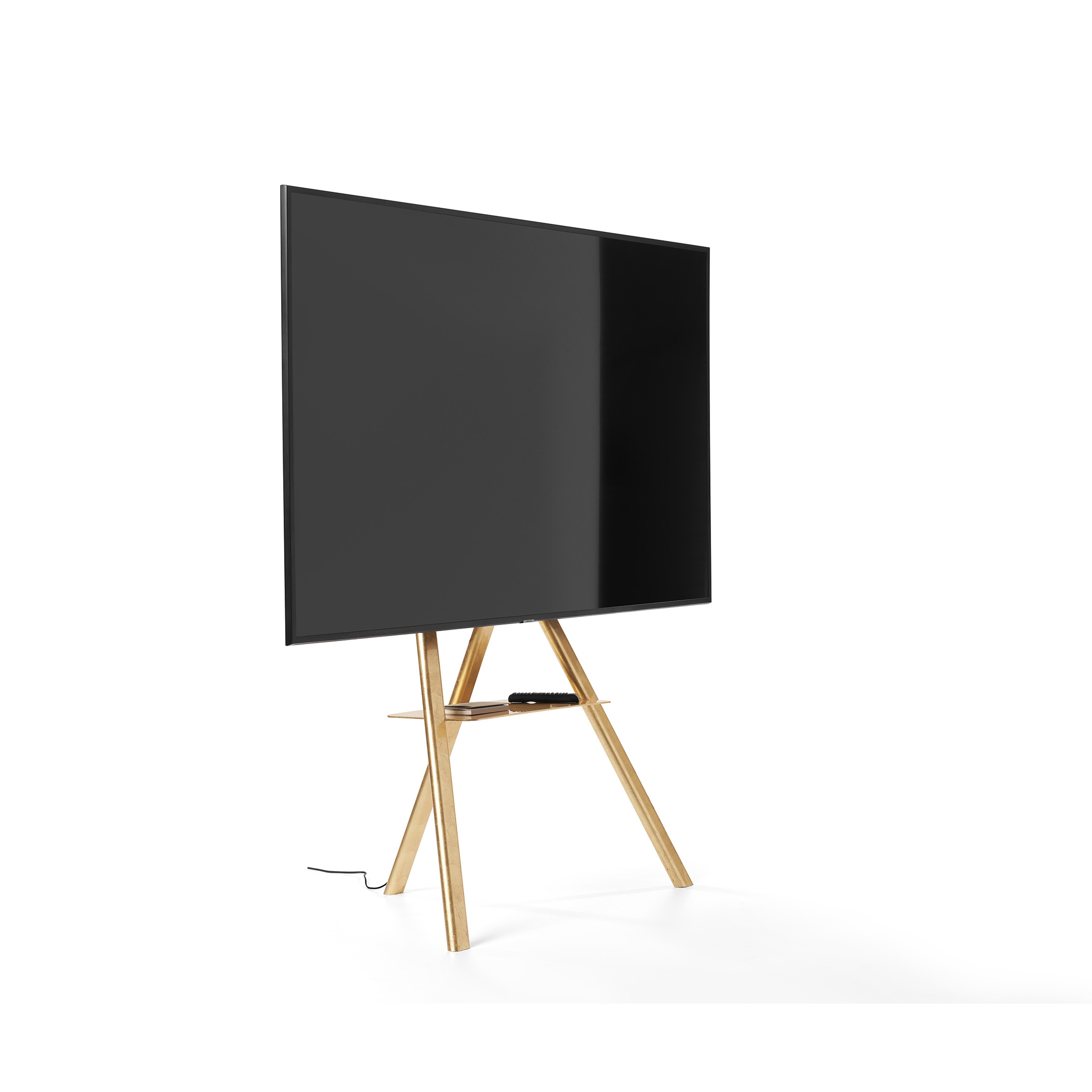 Cartesio gold leaf TV stand