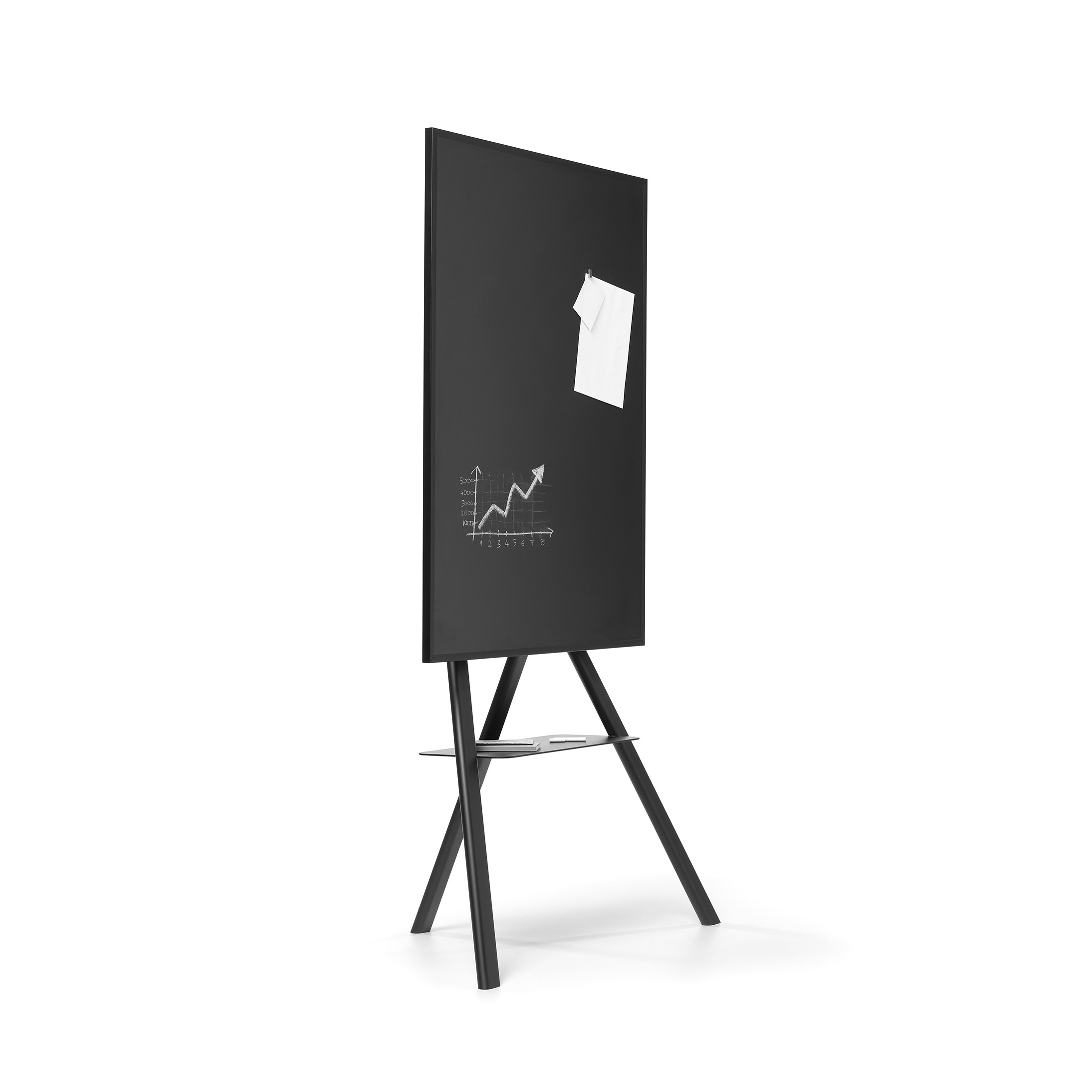 Display product Cartesio steel stand with blackboard from manufacturer Opinion Ciatti