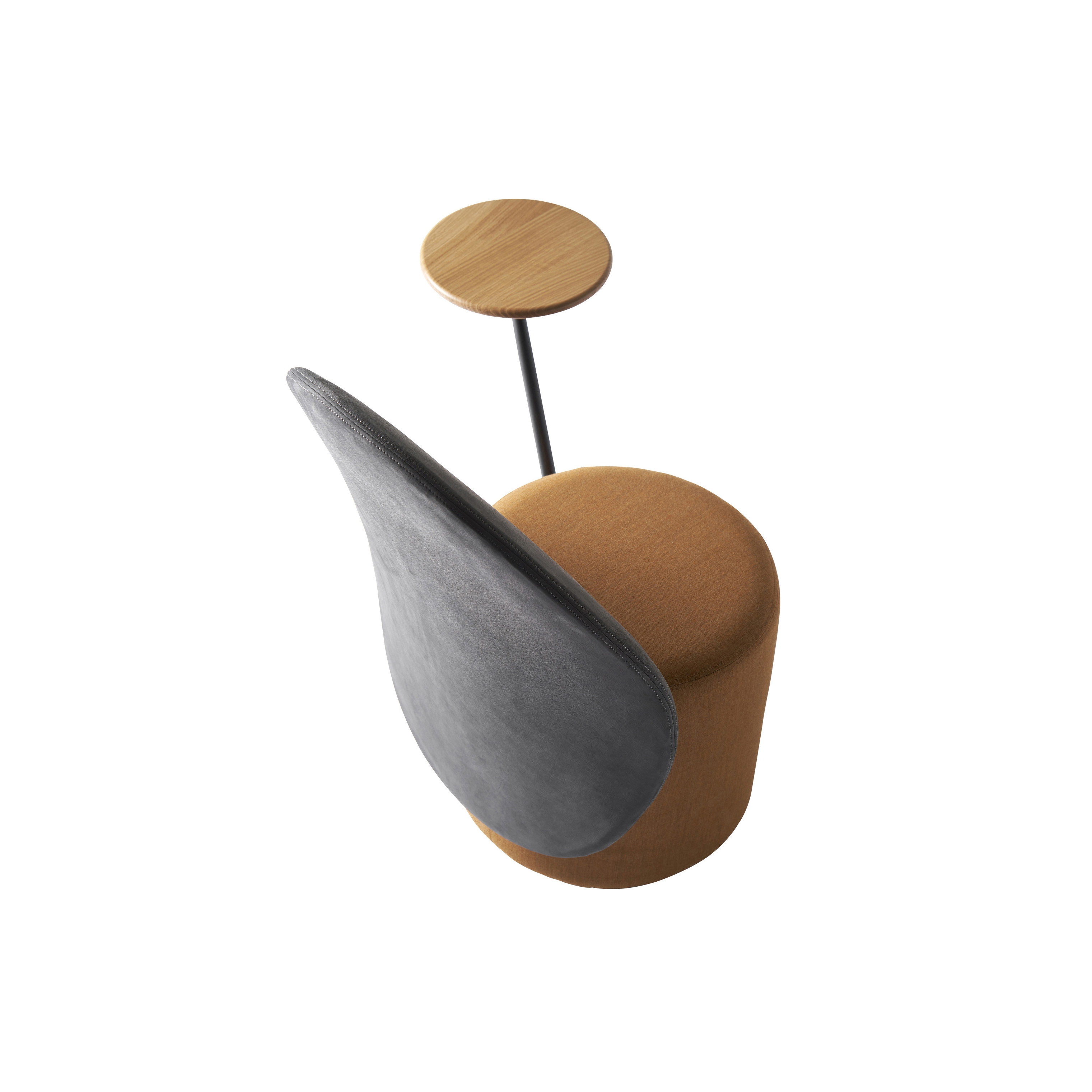 Display product Loomi armchair with table from manufacturer Opinion Ciatti