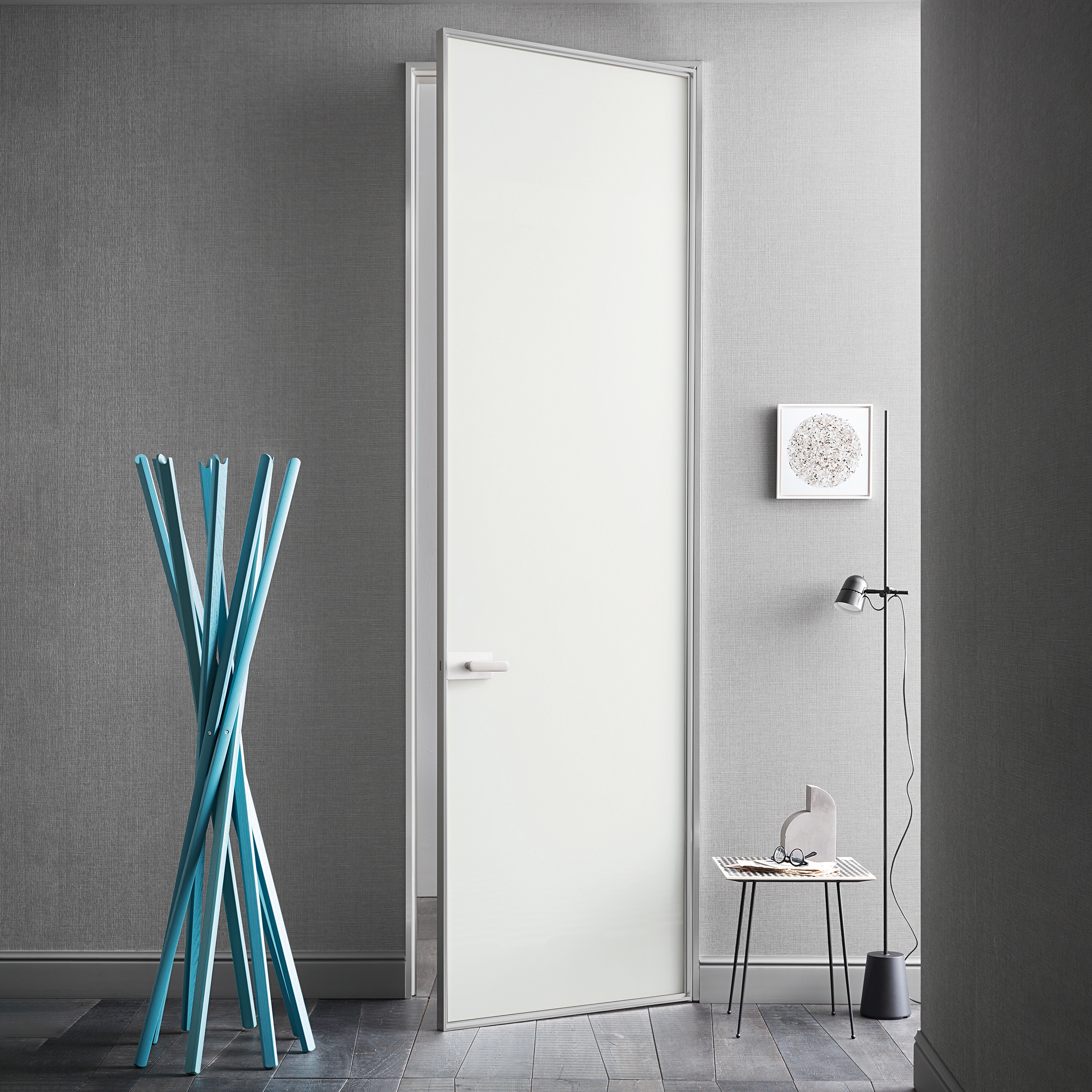DOORS WITH ALUMINIUM FRAME