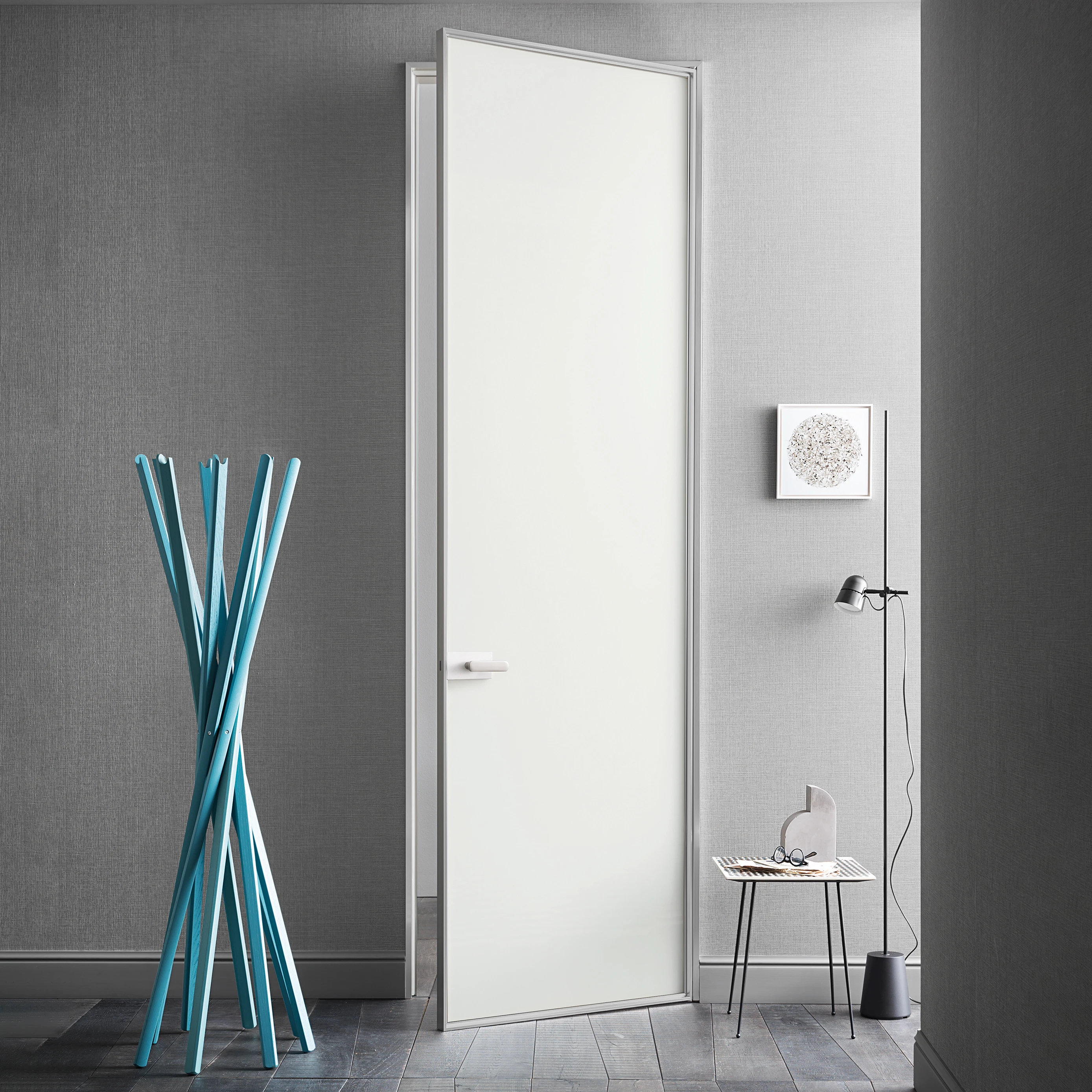 PORTE CON TELAIO IN ALLUMINIO