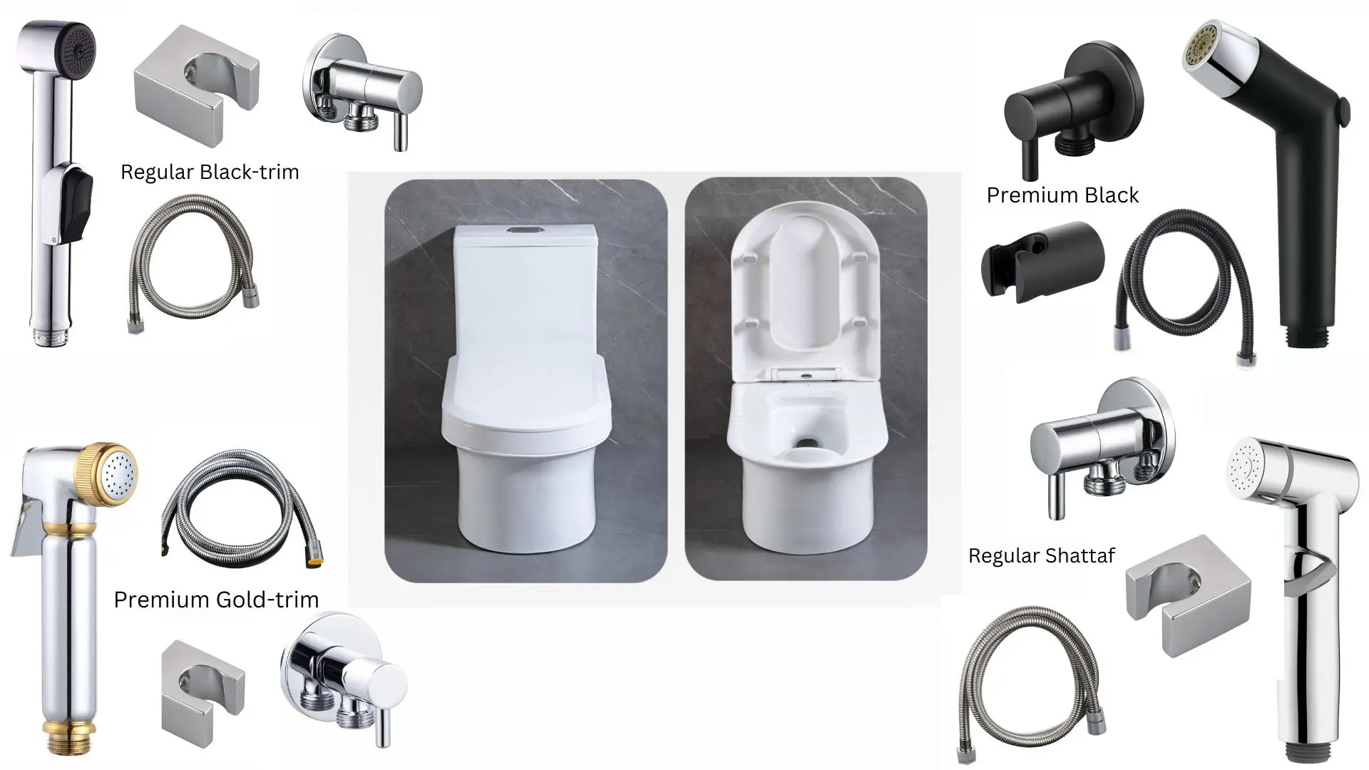 WuduMate - WuduMate Douche/Shattaf Set with Stop Valve