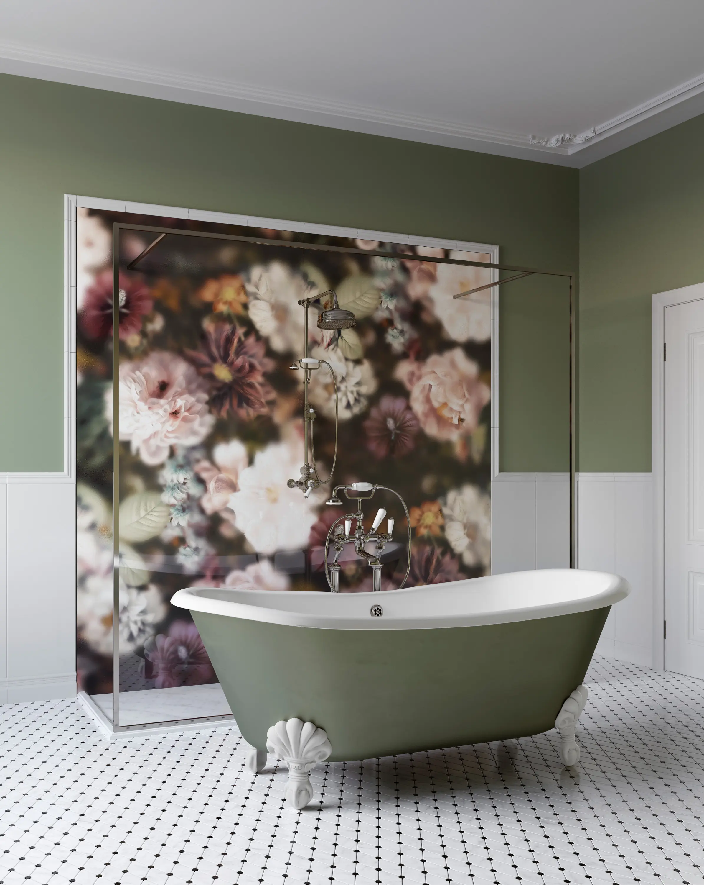 Devon&Devon - Blossom Inverted - Decor Slabs 120x240 - Panel B