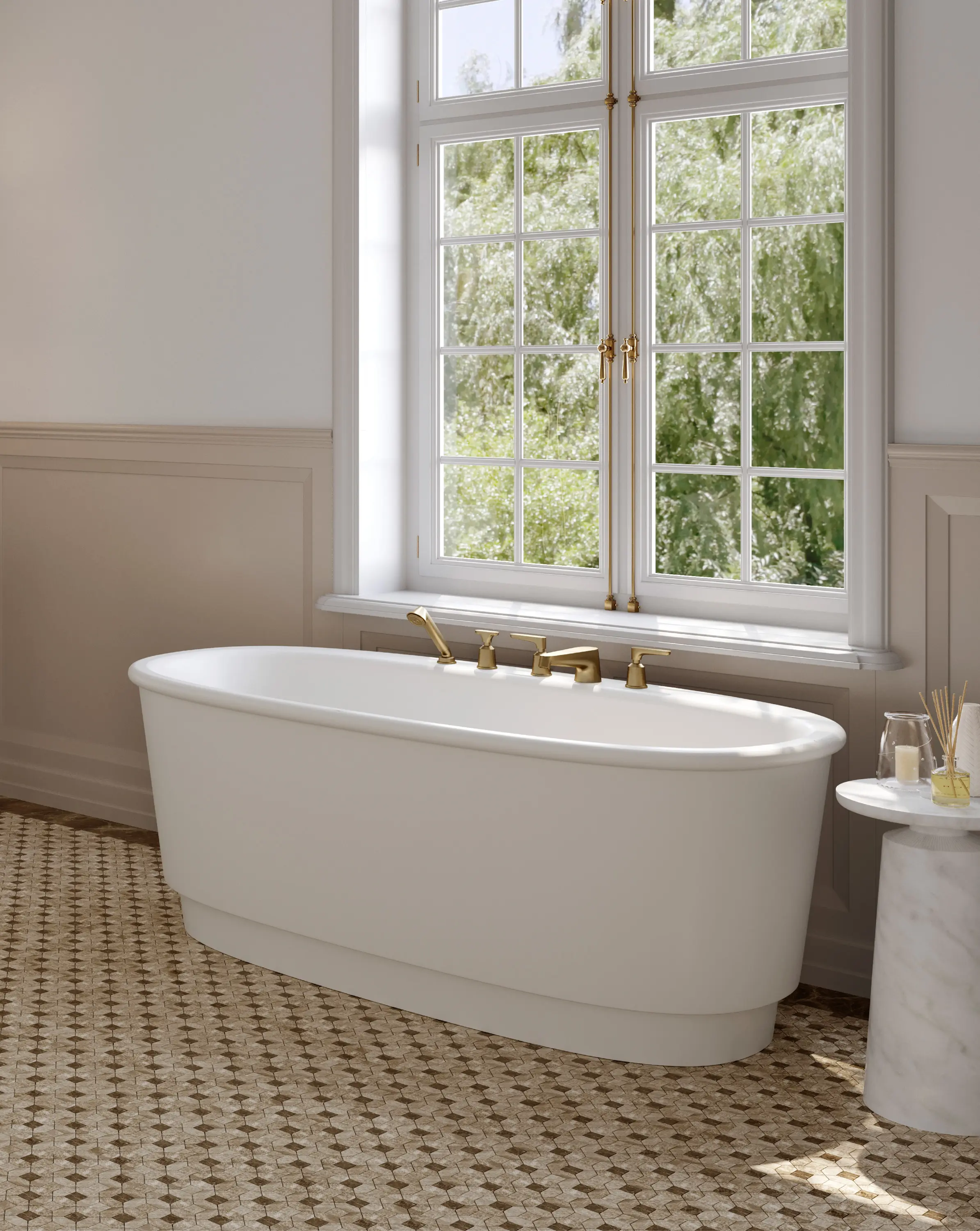 Devon&Devon - Rubinetto monocomando Twenties per bidet - Bianco Carrara