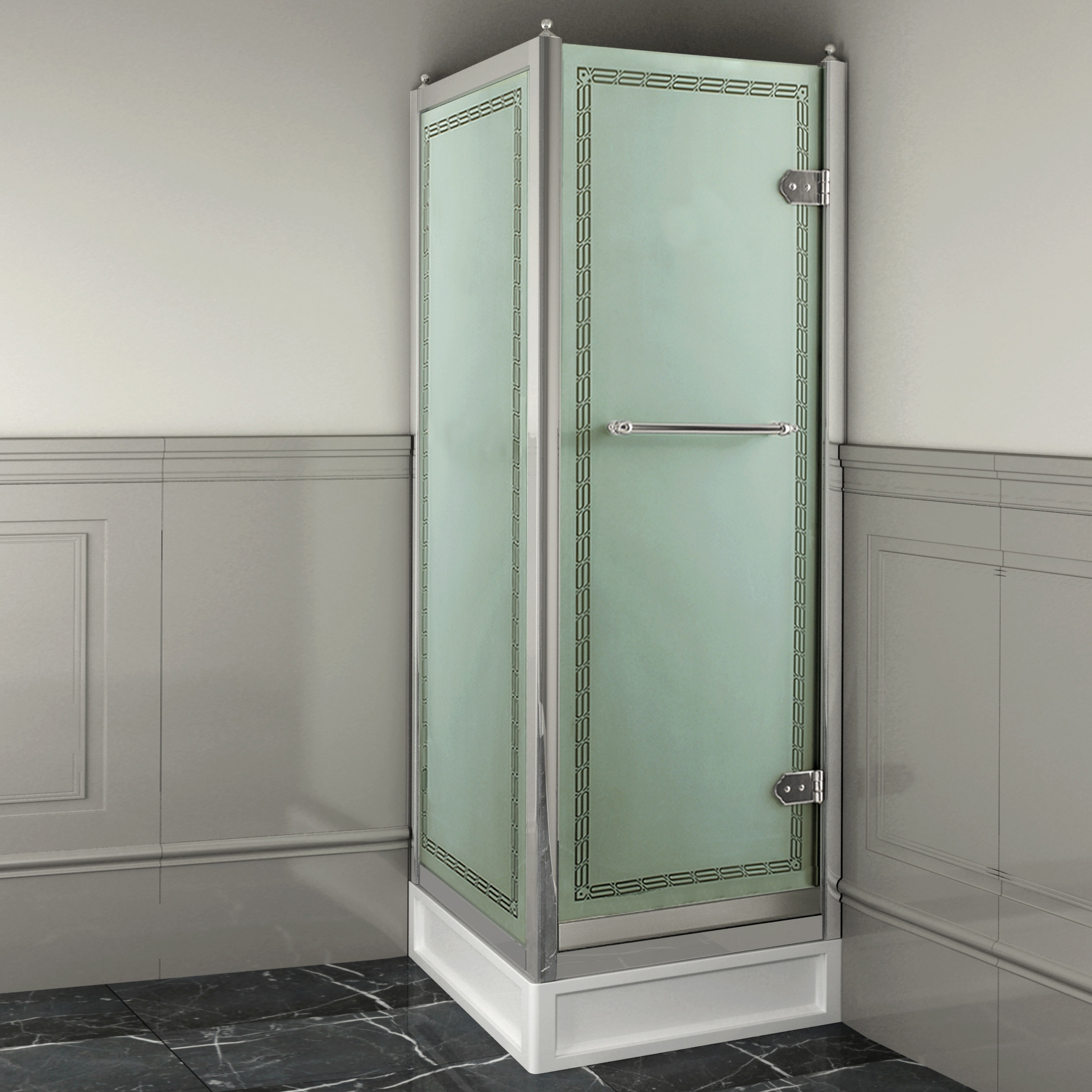 Mostrar el producto Cabinas ducha en angulo Savoy X del fabricante Devon&Devon