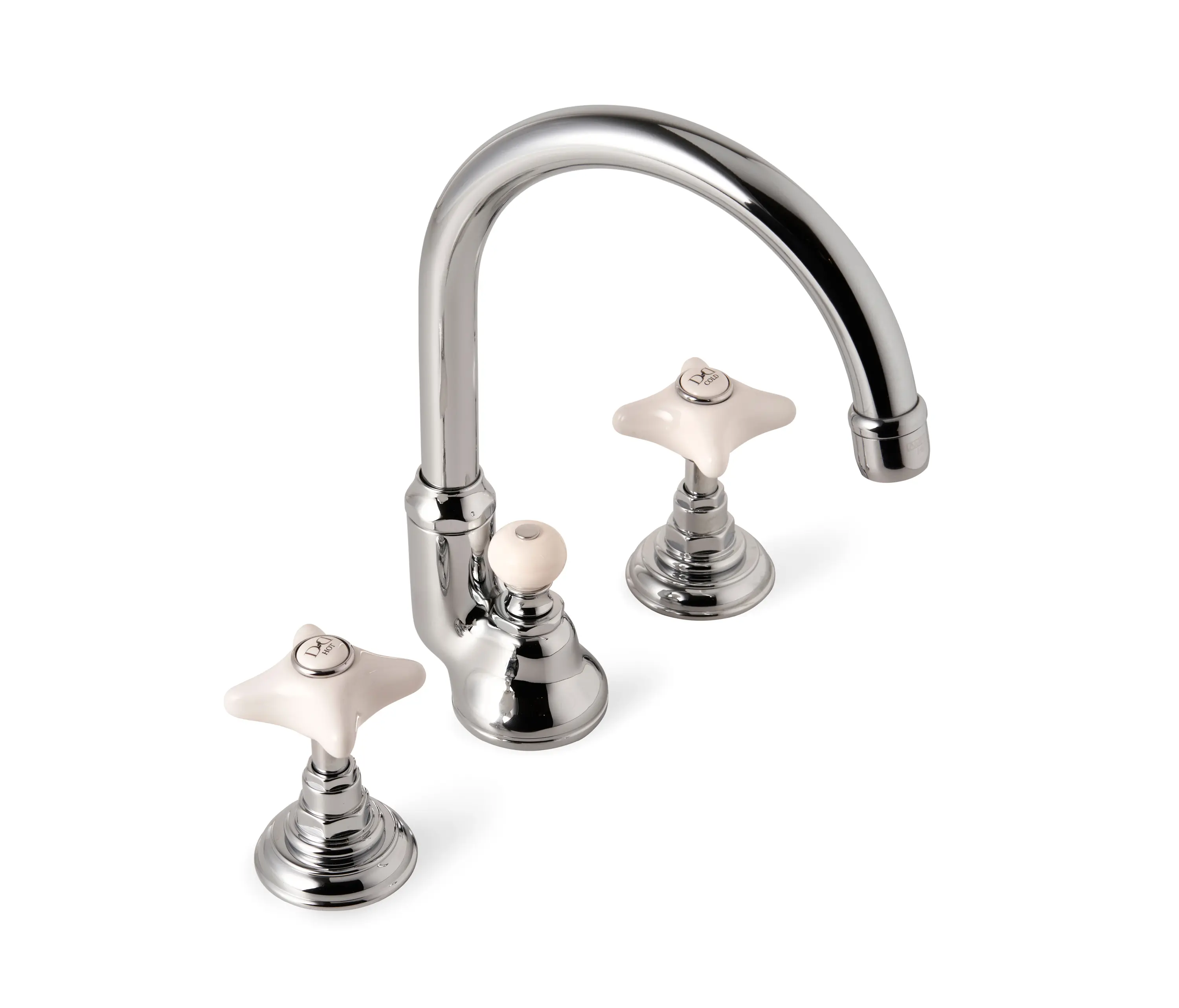 Devon&Devon - White Rose 3 hole basin set