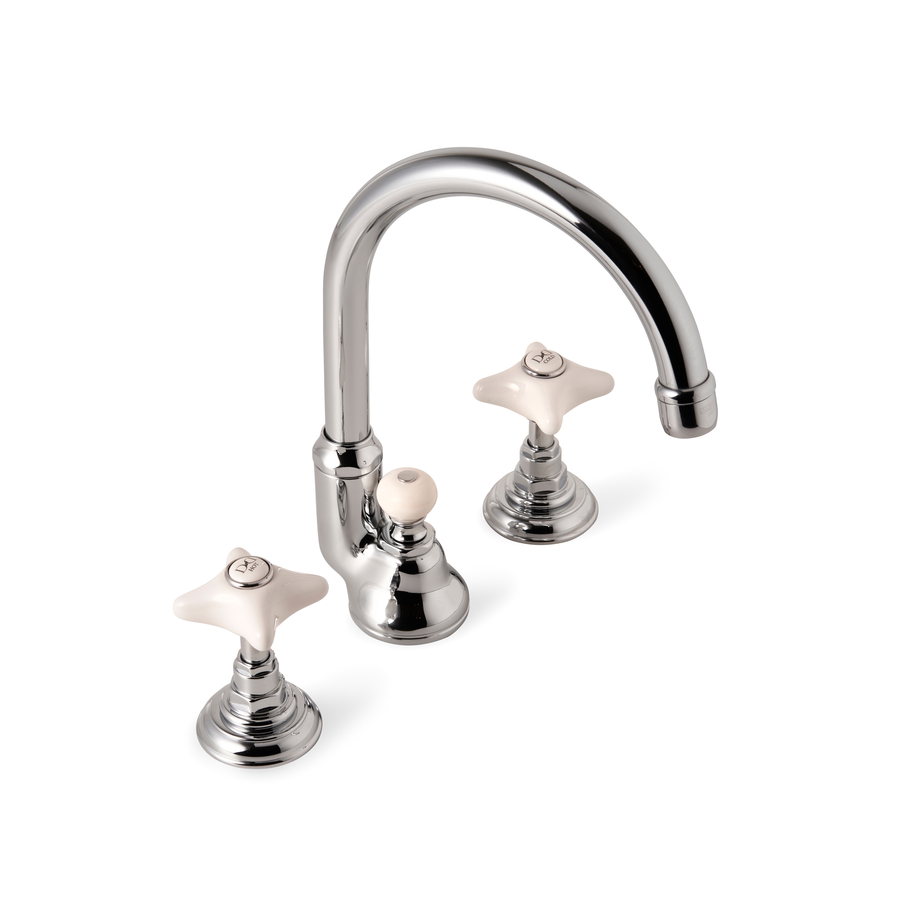 Mostrar el producto White Rose Grupo grifones lavabo 3 huecos del fabricante Devon&Devon