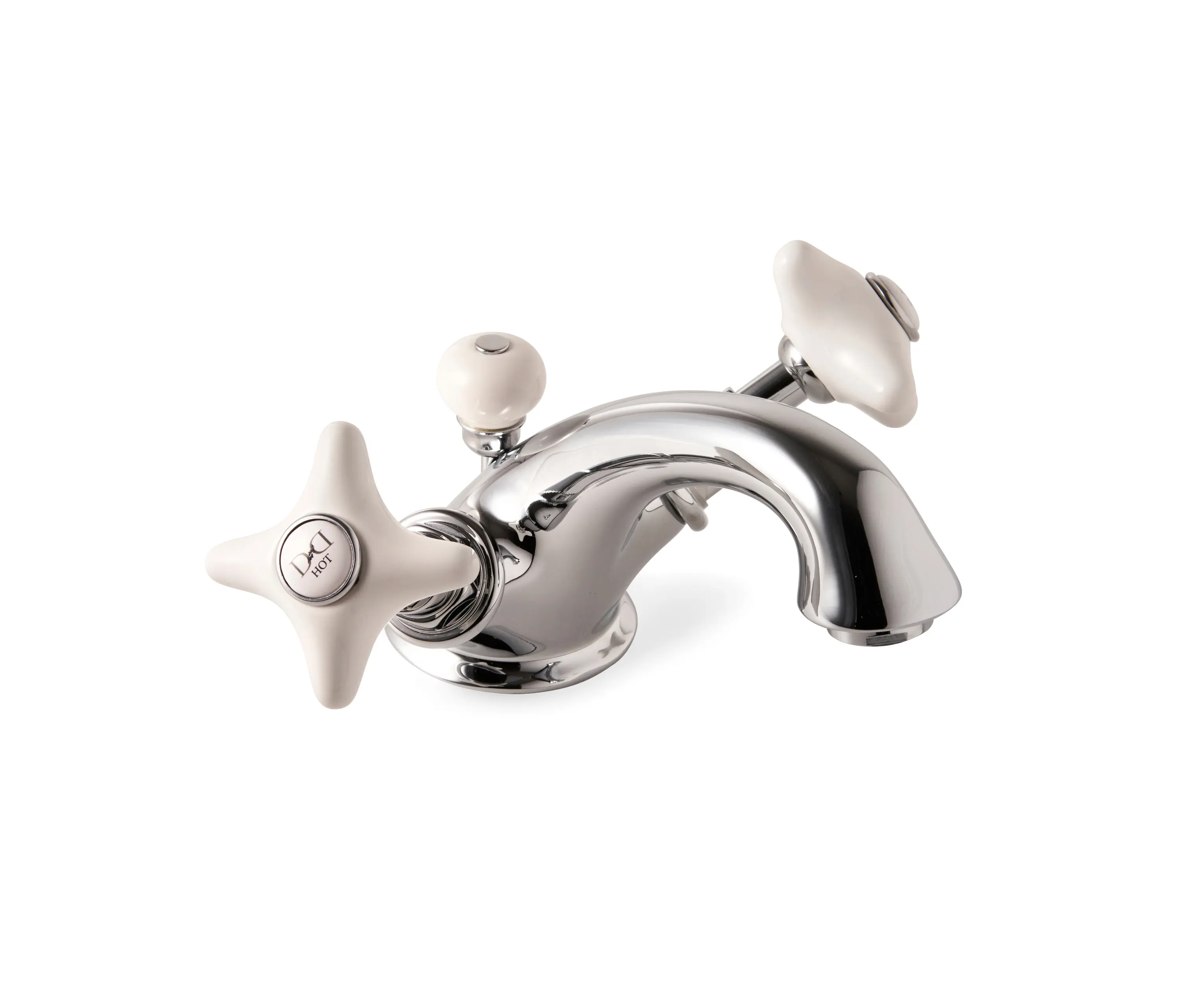 Devon&Devon - White Rose 1 hole basin set
