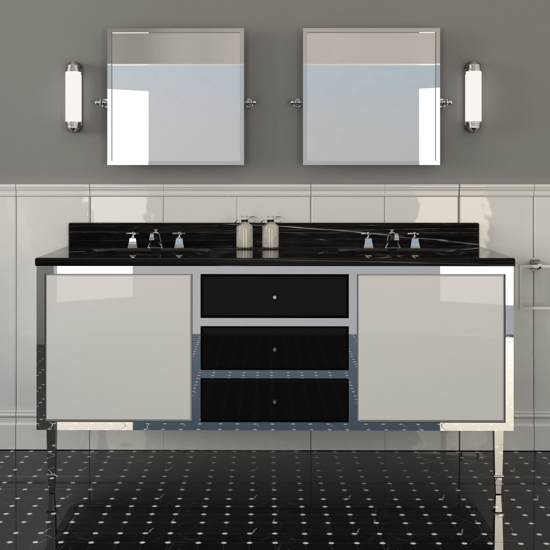 Vertoon produk Jazz 3 Vanity Unit van vervaardiger Devon&Devon