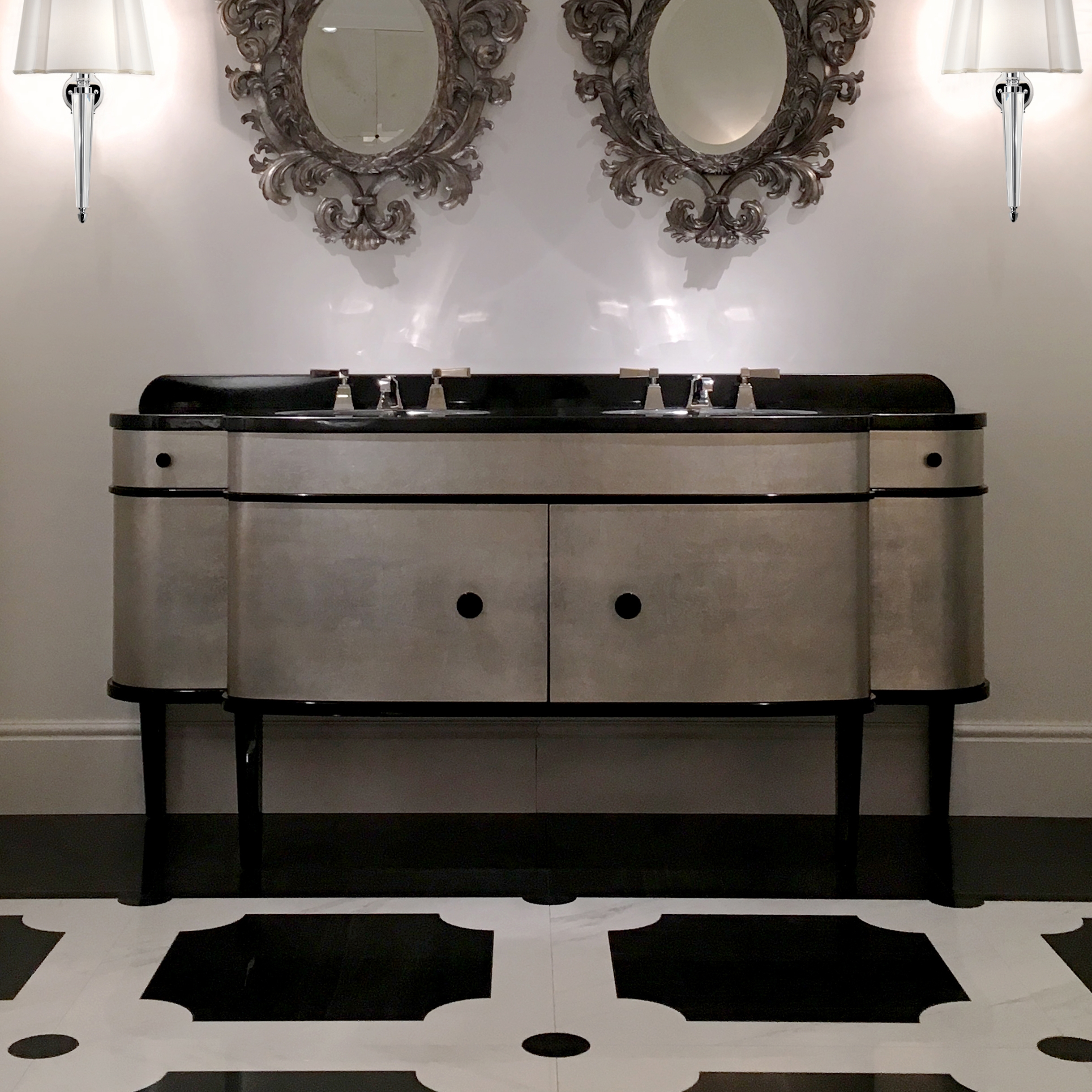 Double Music Vanity Unit