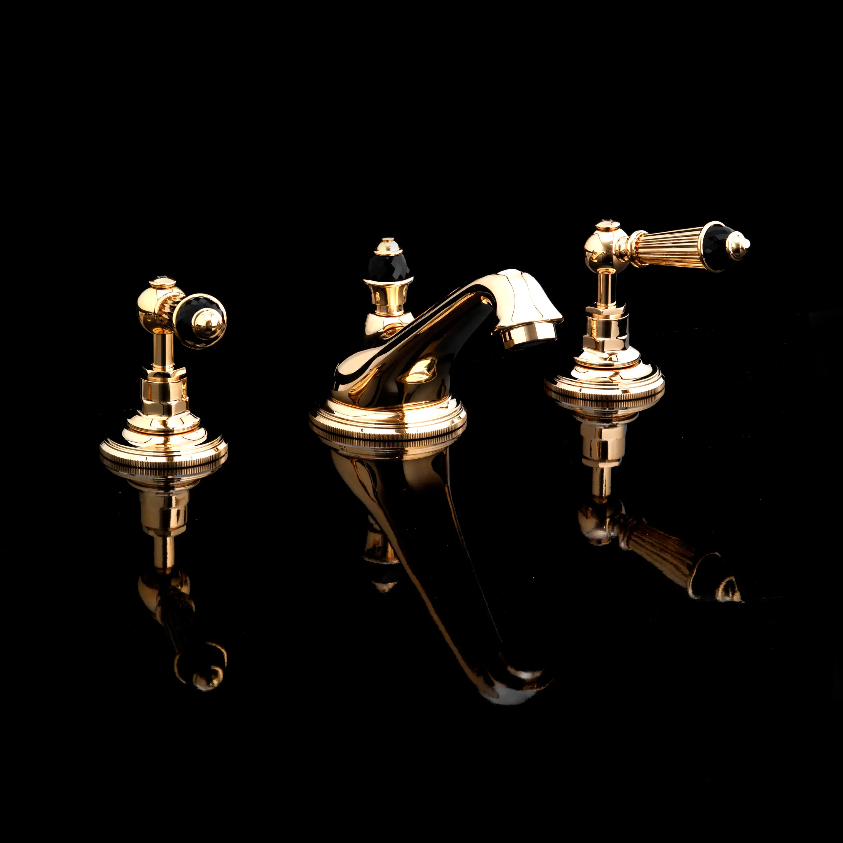 Devon&Devon - Black Diamond Dreiloch Waschtischsatz