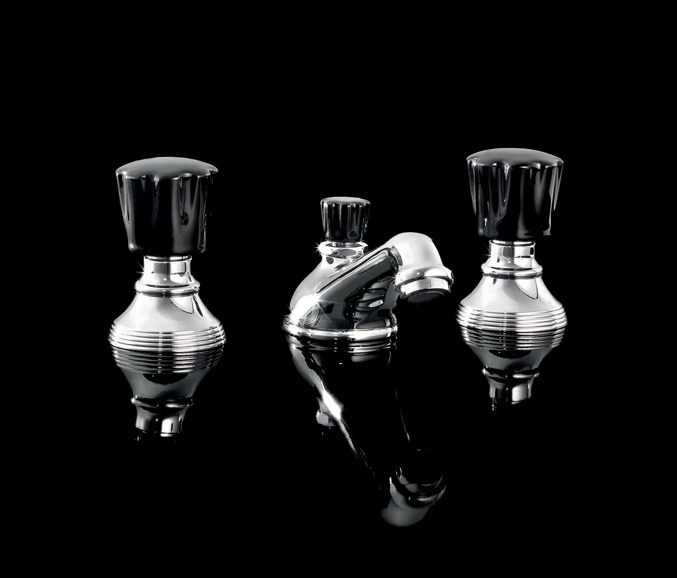 Devon&Devon - Black Morris 3 hole basin set