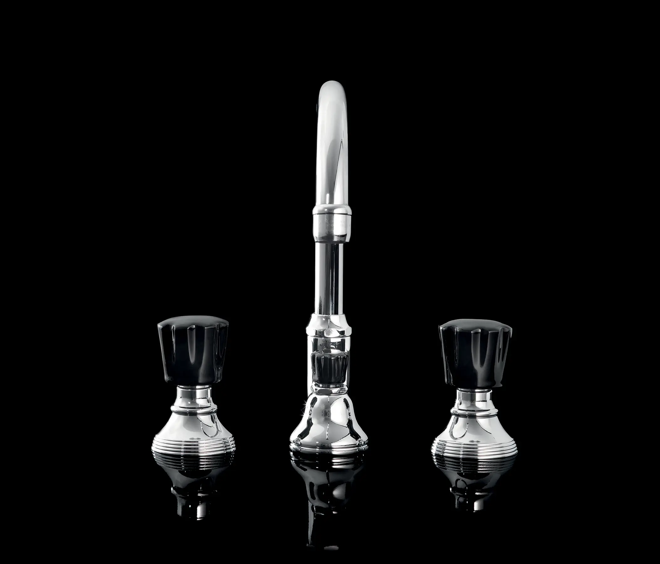 Devon&Devon - Black Morris Dreiloch Waschtischsatz