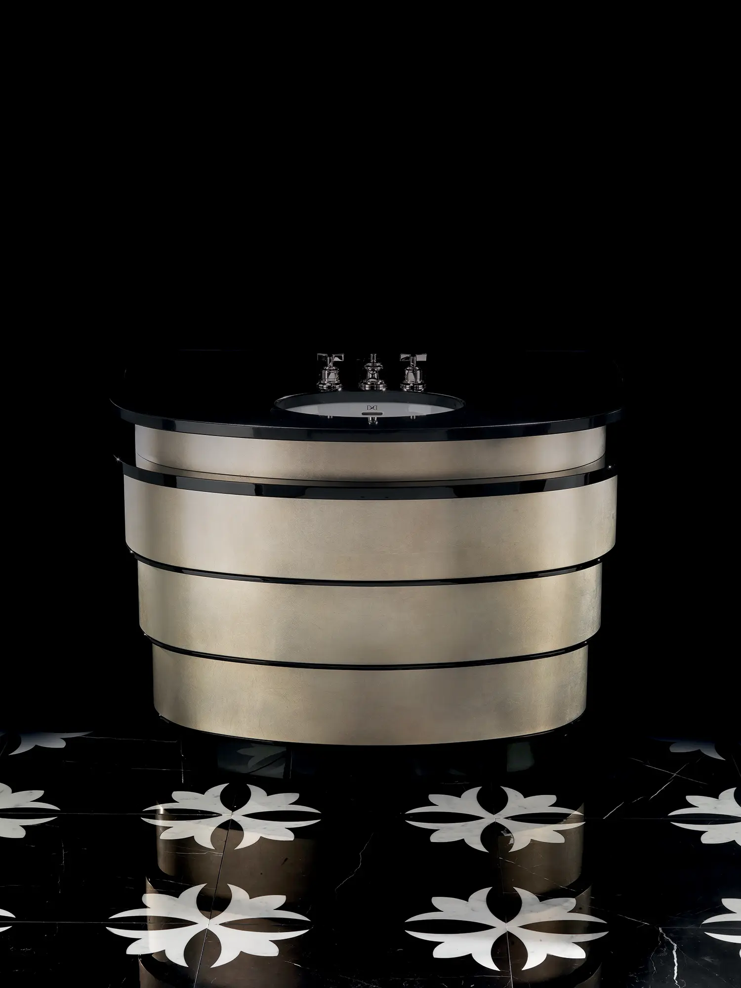 Devon&Devon - Summertime Aluminium Leaf Vanity Unit