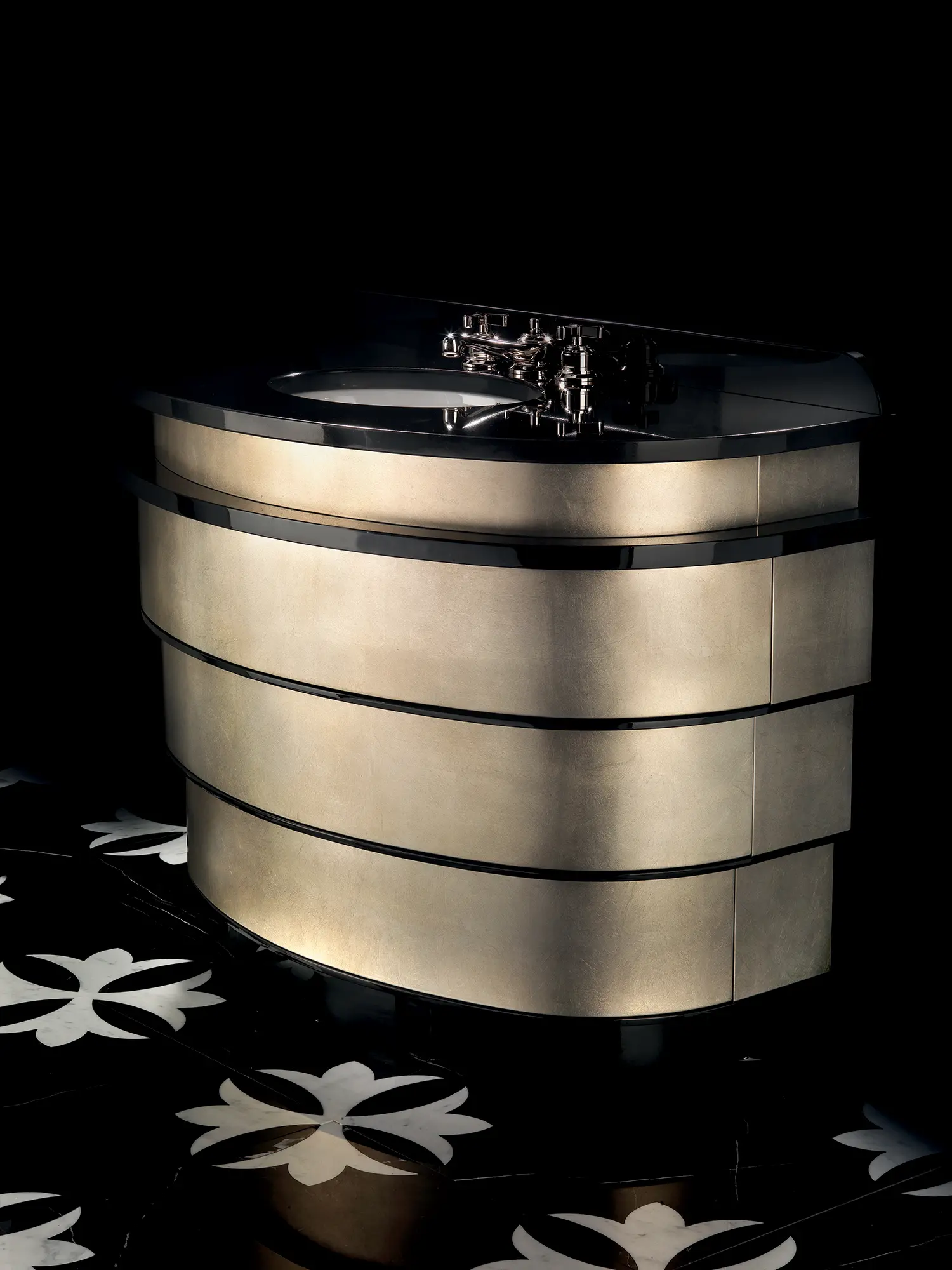 Devon&Devon - Summertime Aluminium Leaf Vanity Unit