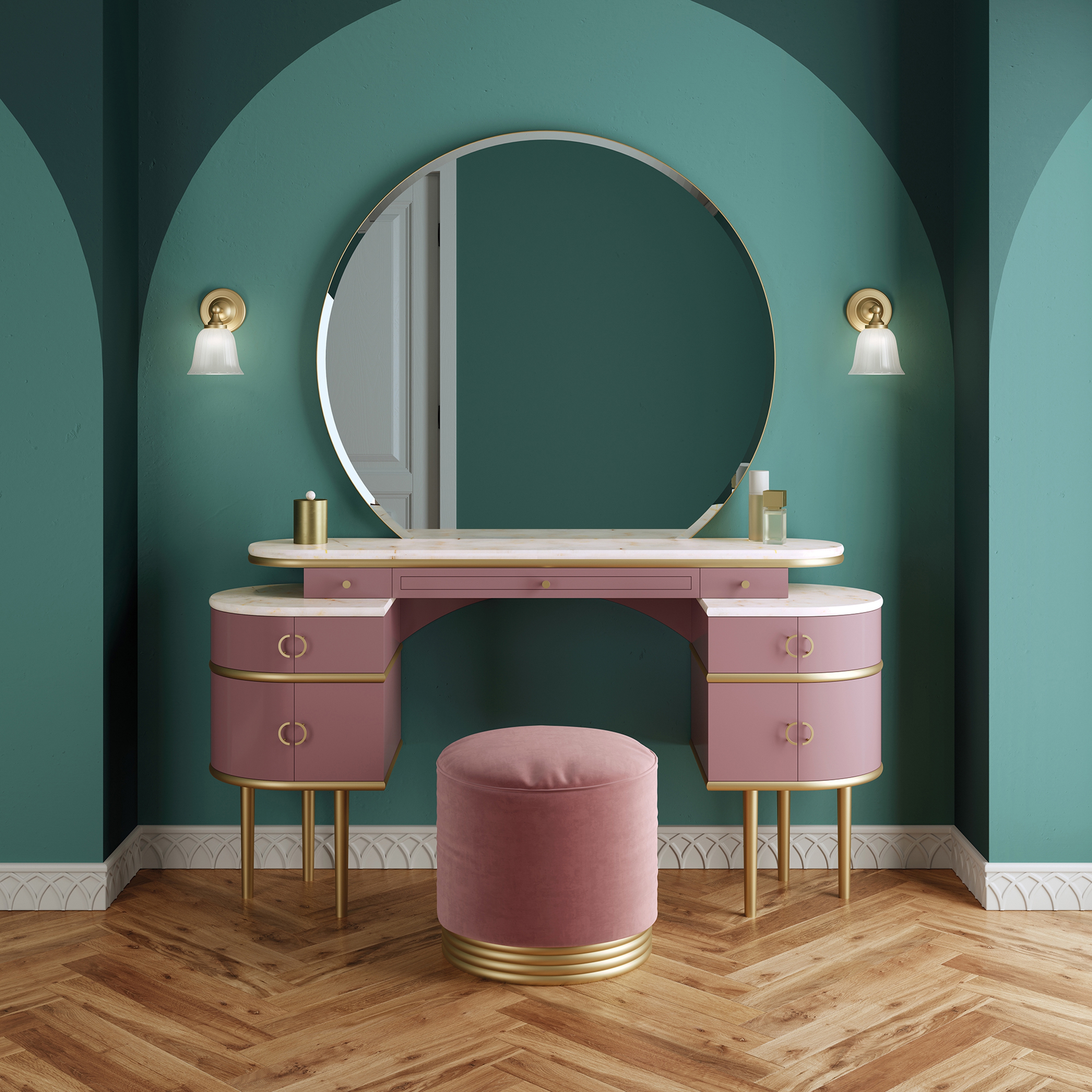 Mostra il prodotto Mobile da trucco Zelda del produttore Devon&Devon
