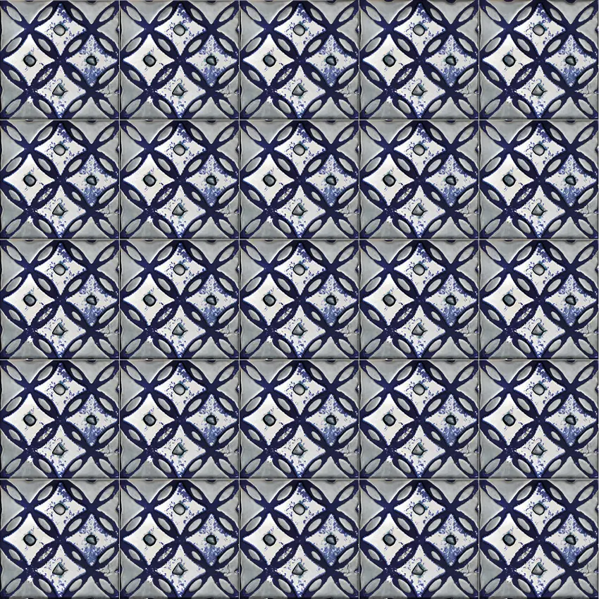 Devon&Devon - Flora Tiles | Clover Blue Spring