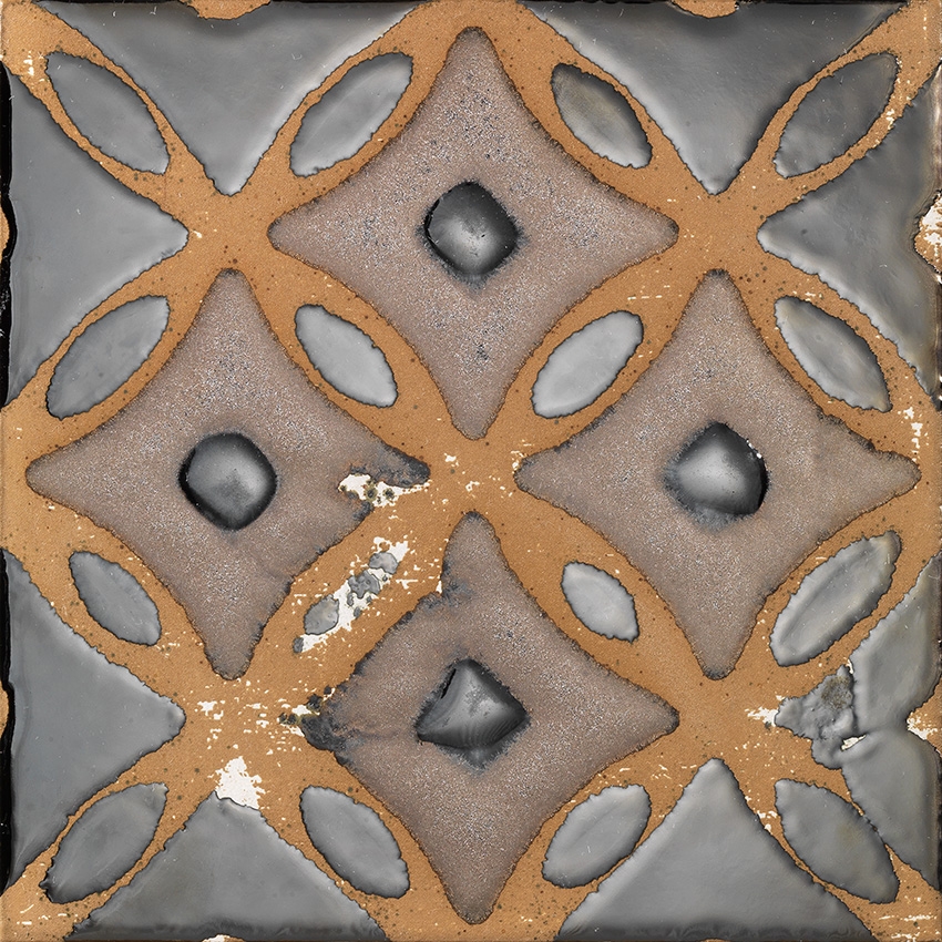 Flora Tiles | Clover Brown Garden