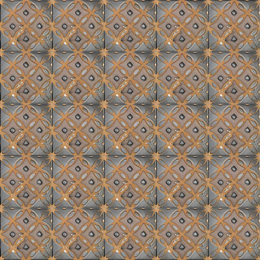 Devon&Devon - Flora Tiles | Clover Brown Garden